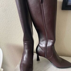 SARTO By Franco Sarto Dark Brown Heeled Boots